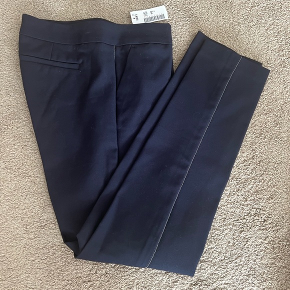 Ecru Pants - with tiny silver beading work on the side. Brand new, Size 2 - Picture 1 of 5